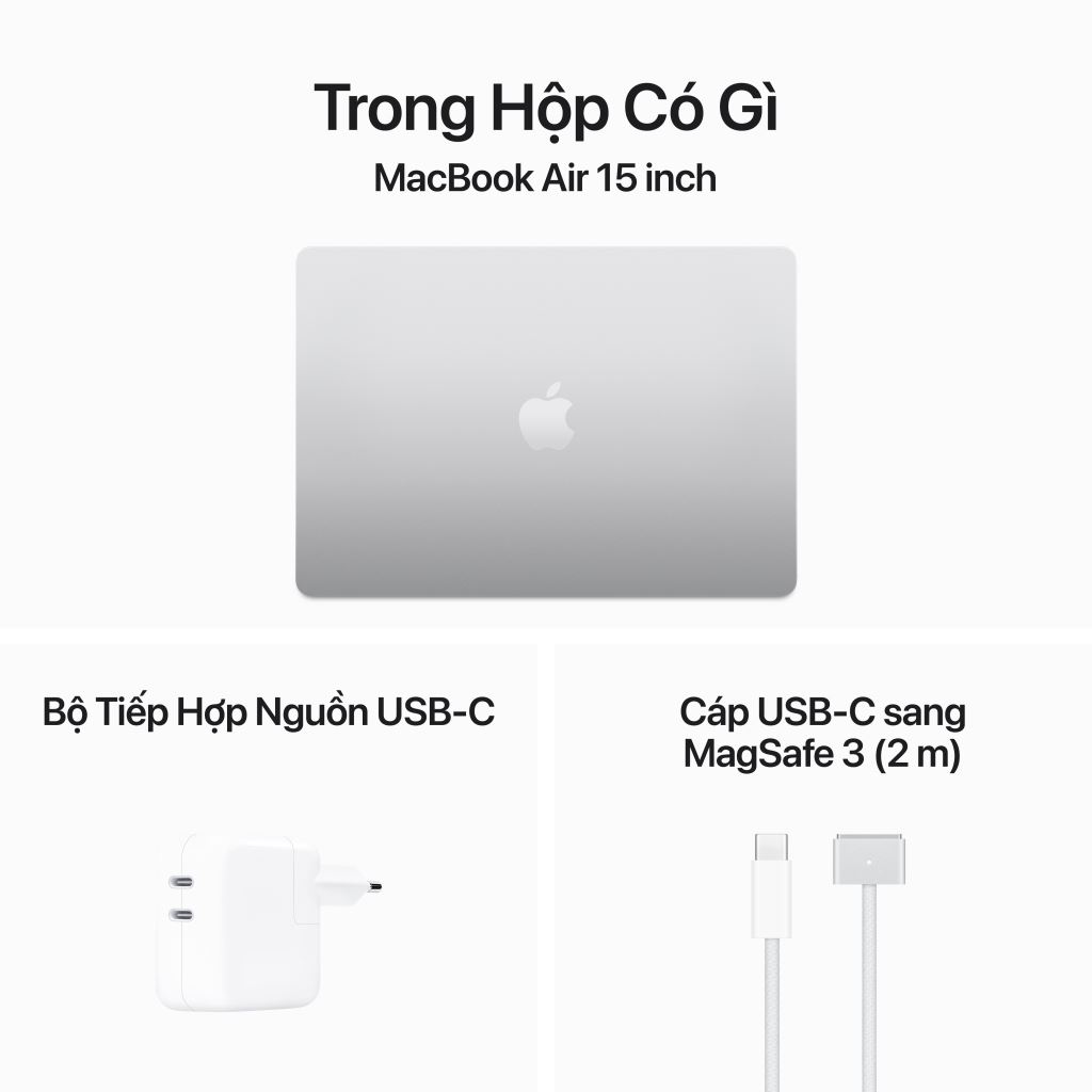 Macbook Air 2024 15 Inches Apple M3 8GB 256GB Chính Hãng Việt Nam-51513