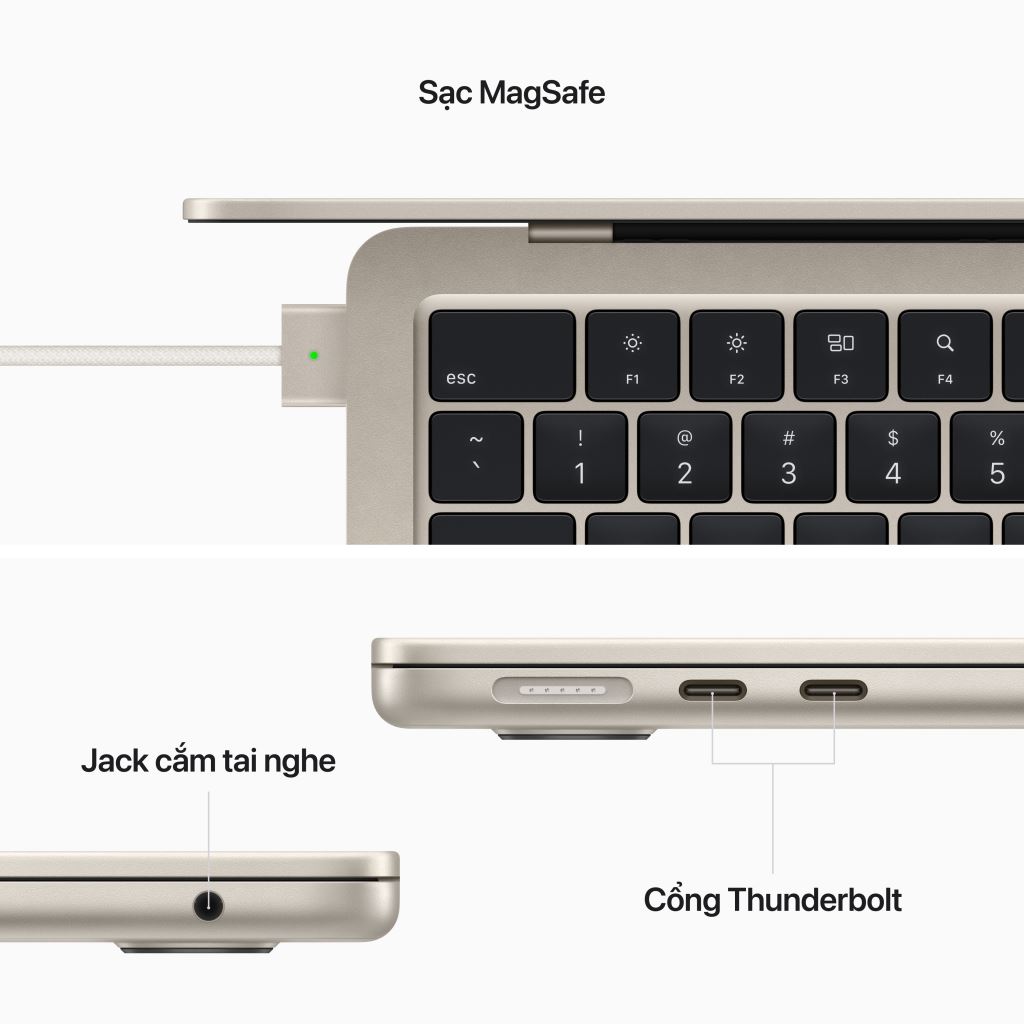 Macbook Air M2 2023 15 inch 8GB 256GB - Chính hãng-51537