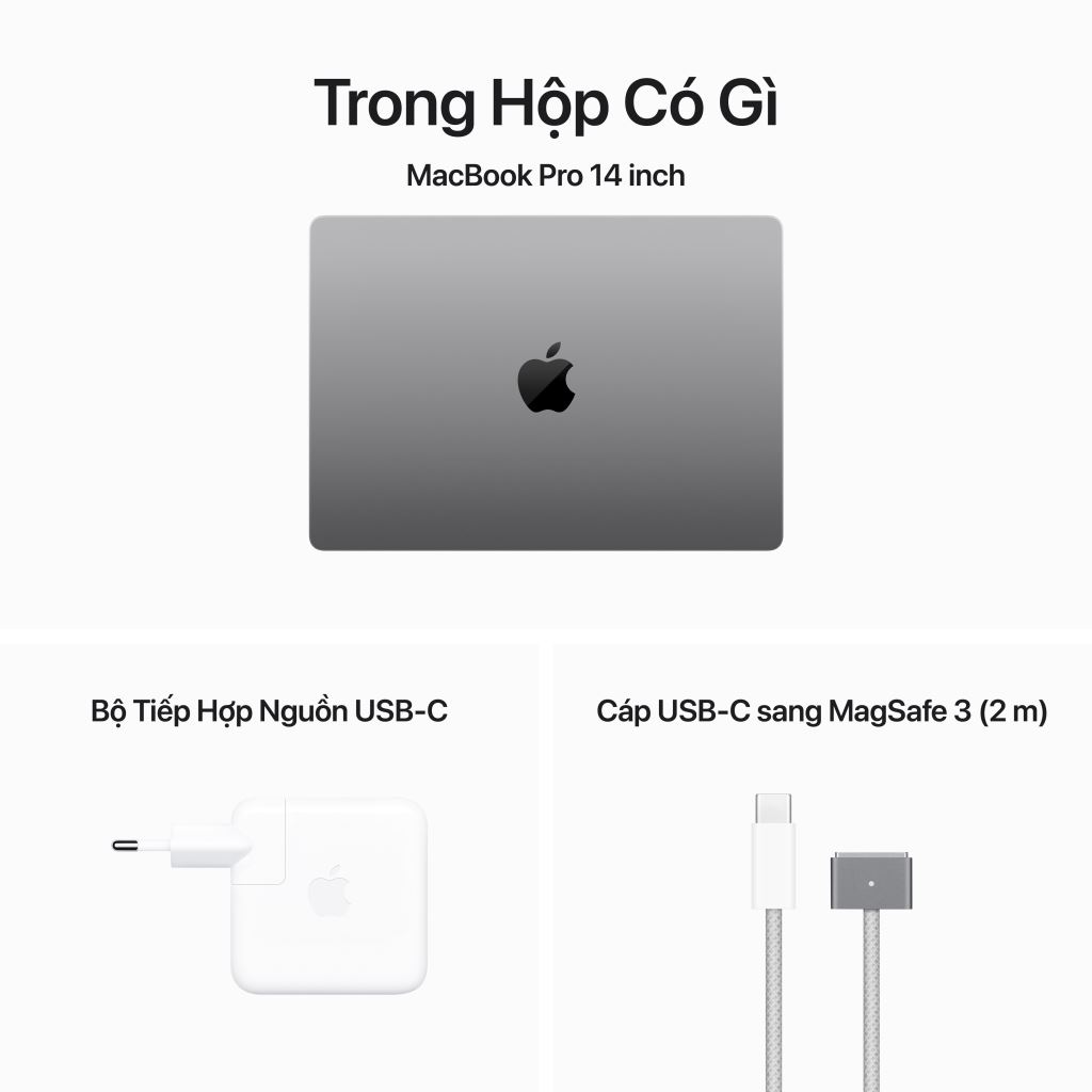 MacBook Pro 14" (M3/8-core CPU/10-core GPU/8GB/1TB)  Chính Hãng-51582