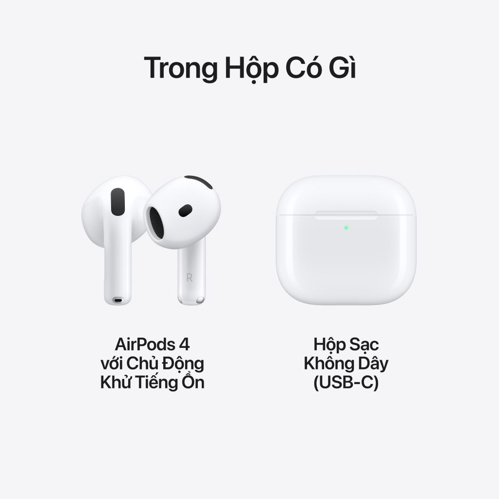 Tai Nghe Airpods 4 - Khử Ồn Chủ Động Chính Hãng VN/A -52426