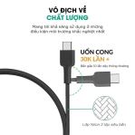 Cáp Aukey C-Lighting 1.2m Dây Dù Đen - CB-CL5-BLK-47998