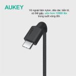 Cáp Aukey C-Lighting 1.2m Dây Dù Đen - CB-CL5-BLK-47999