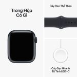 Apple Watch Series 9 LTE 41mm | Viền nhôm dây cao su | Chính Hãng VN/A-51046