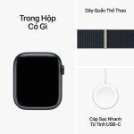 Apple Watch Series 9 LTE 45mm | Viền nhôm dây vải | Chính Hãng VN/A-51106