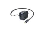 Bộ sạc nhanh Baseus EnerCore CJ11 with Retractable Cable 2C 45W US JP - Màu đen-60228