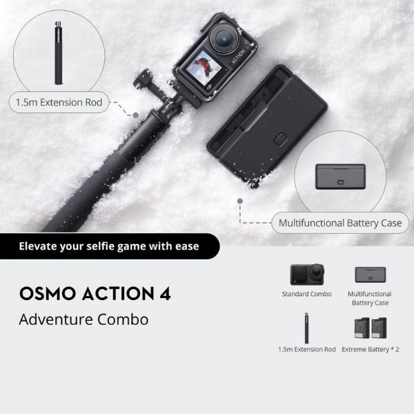 Camera hành động DJI Osmo Action 4 Adventure Combo-62147