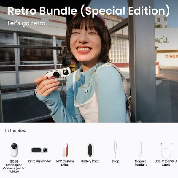 Bộ camera Insta360 Go 3S Retro Bundle (Special Edition) (128GB)-61941