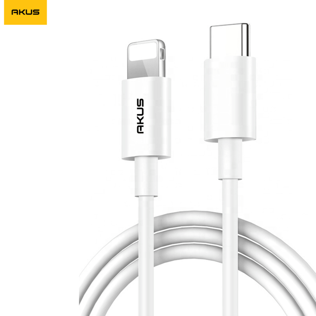 Cáp Akus Type-C To Lighting Nhanh 3A Màu Trắng - PD105-54456