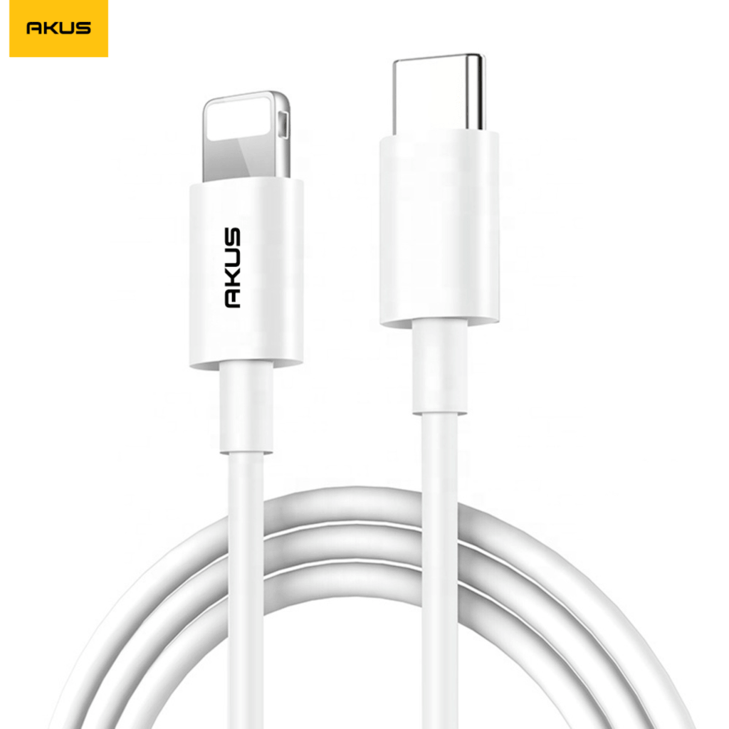 Cáp Akus Type-C To Lighting Nhanh 3A Màu Trắng - PD105-54457