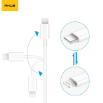 Cáp Akus Type-C To Lighting Nhanh 3A Màu Trắng - PD105-54461