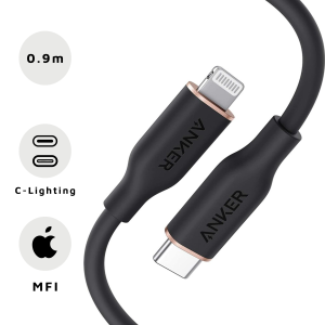 Cáp Anker Power Line III Type C To Lighting Flow 0.9m A8662 (Chuẩn MFI)