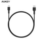 Cáp Aukey C-Lighting 1.2m Dây Dù Đen - CB-CL5-BLK-54857