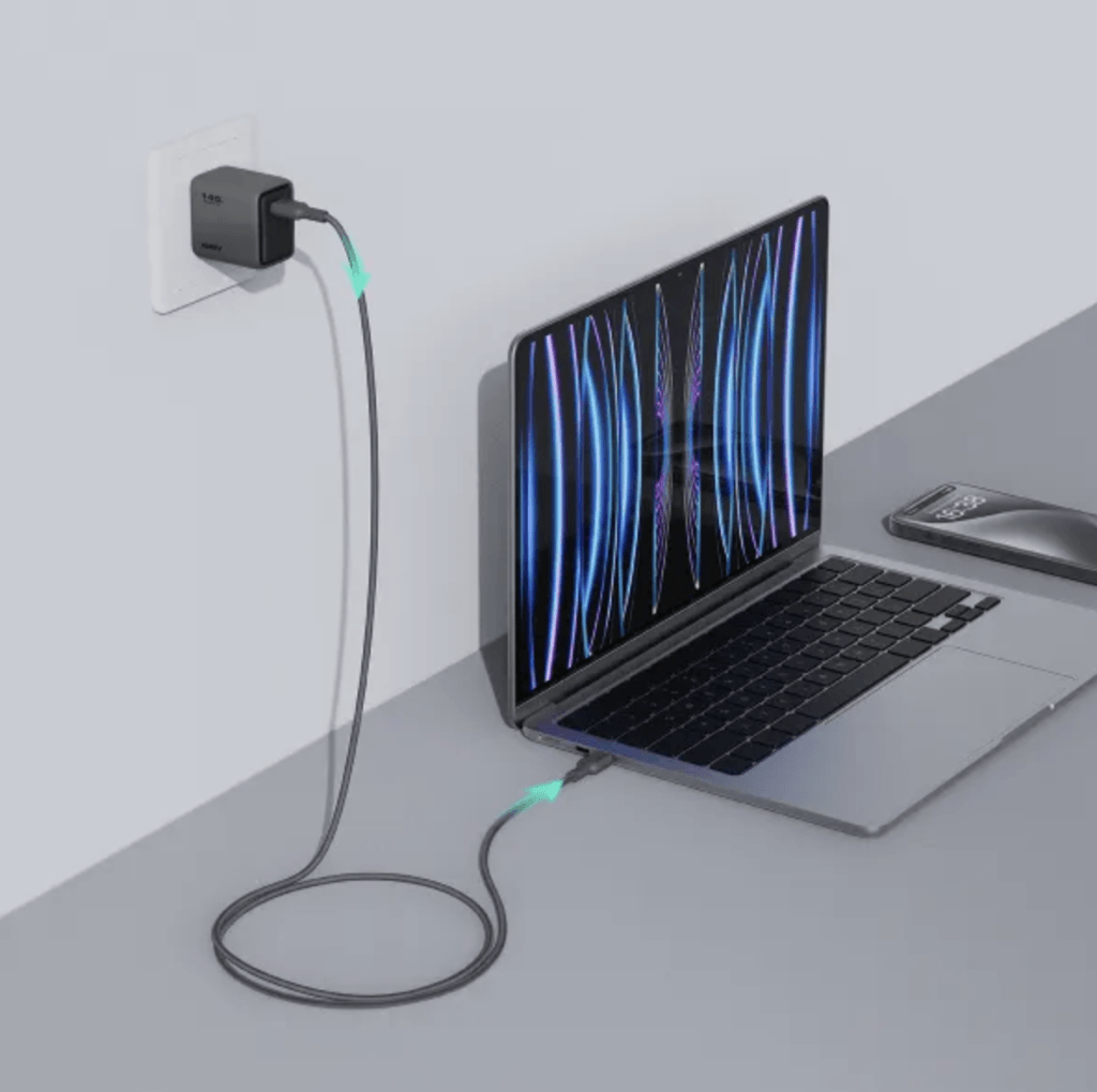 Cáp C-C Aukey Braided 60W CB-DCC063 1m -60239
