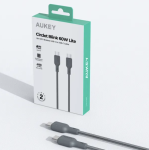Cáp C-C Aukey Braided 60W CB-DCC063 1m -60241