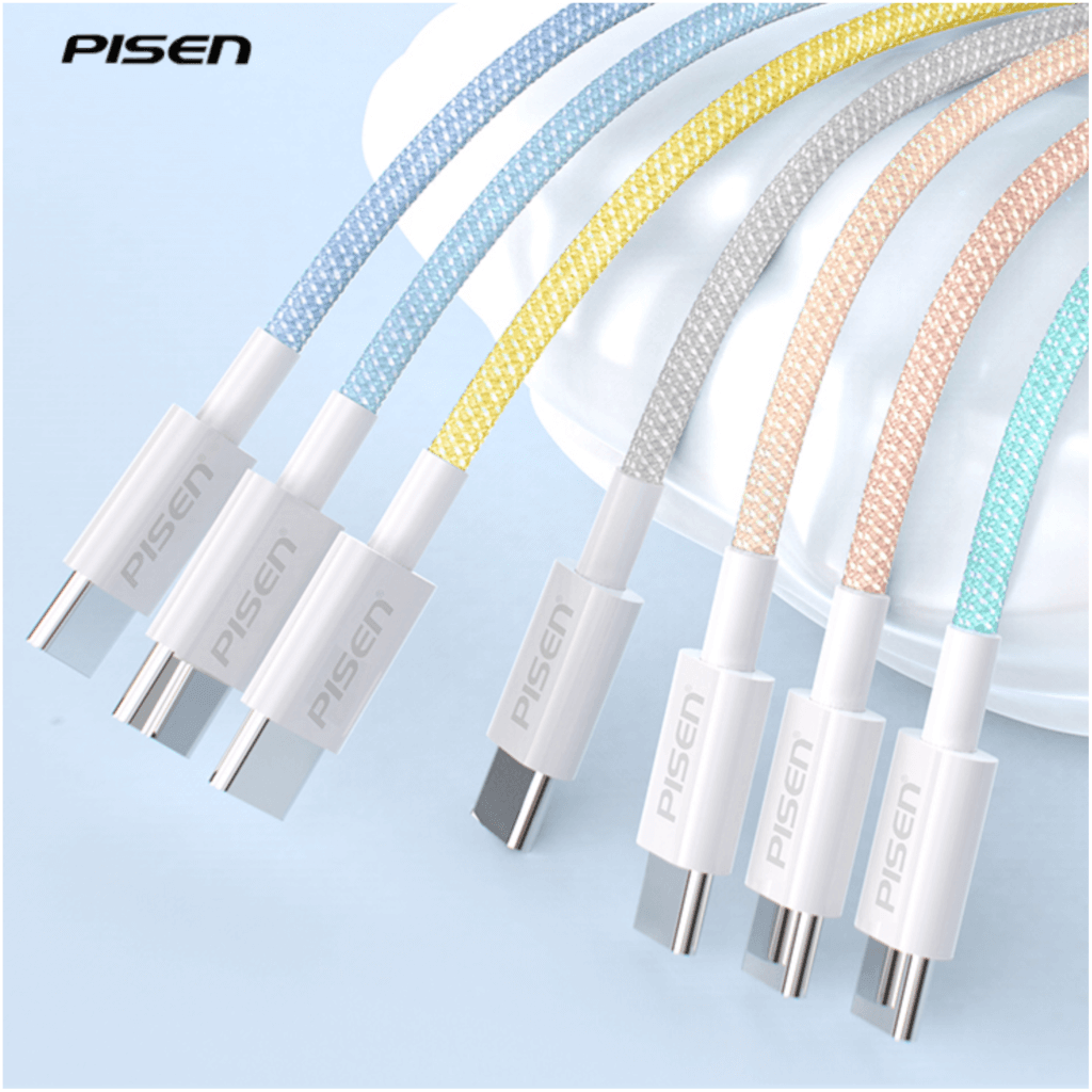 Cáp PISEN Pro Type-C to Type-C Colorful DM-TC02-1000-54524