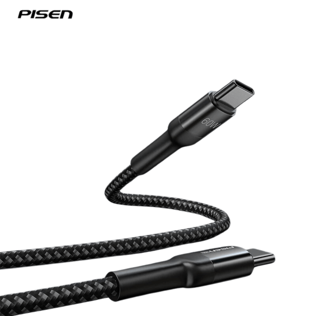 Cáp Pisen Pro Type-C to Type-C PD 60w 1.5m TC04-1500-54534