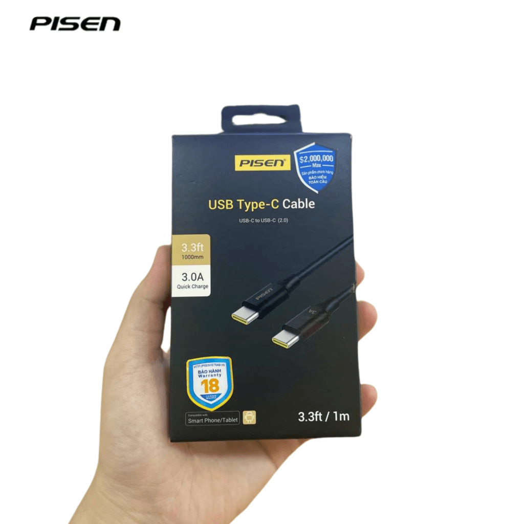 Cáp Pisen Type-C To Type-C Cable  1m TCC04-1000-54514