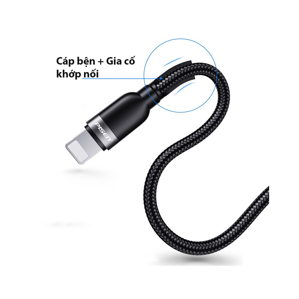 Cáp PISEN Wine Glass PD C-L 1m màu Đỏ-58977