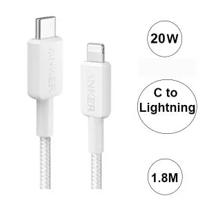 Cáp sạc Anker 322 C-L 1.8m 20w A81B6 ( chuẩn MFI)