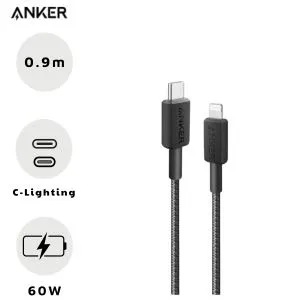 Cáp sạc Anker 322 Type-C - Lightning 0.9m 20W A81B5 ( chuẩn MFI)
