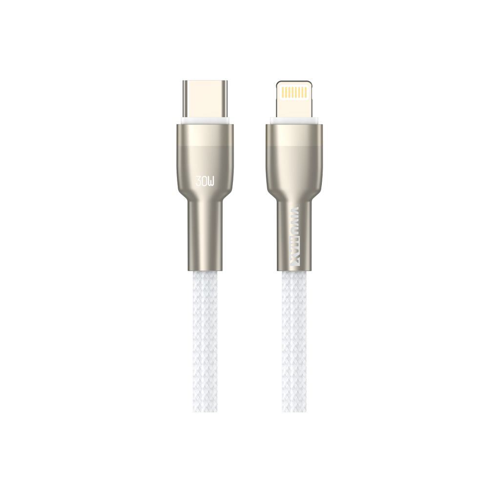 Cáp sạc nhanh Vivumax C19 C to C 66W màu trắng-59294
