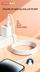 Cáp sạc nhanh Vivumax I25 C to Lightning 30W Màu Trắng-60905