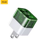 Sạc Akus 2 Cổng (USB A+USB C) 20W Trong Suốt - S140-54825