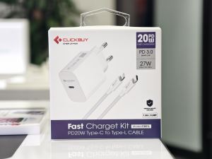 Combo Cáp Sạc Nhanh Clickbuy 20W C-C C-L Chính hãng