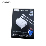 Combo cáp sạc nhanh Pisen 30W Type C to Lighting TS-C128-54535