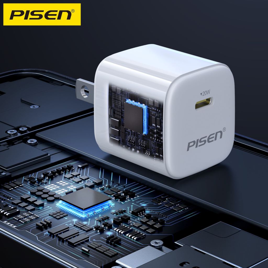 Combo Sạc Cáp Pisen Mr-White Tiny C-Lighting 20W Màu Trắng - TS-C165-54810