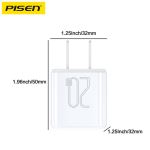 Combo Sạc Cáp Pisen Mr-White Tiny C-Lighting 20W Màu Trắng - TS-C165-54808