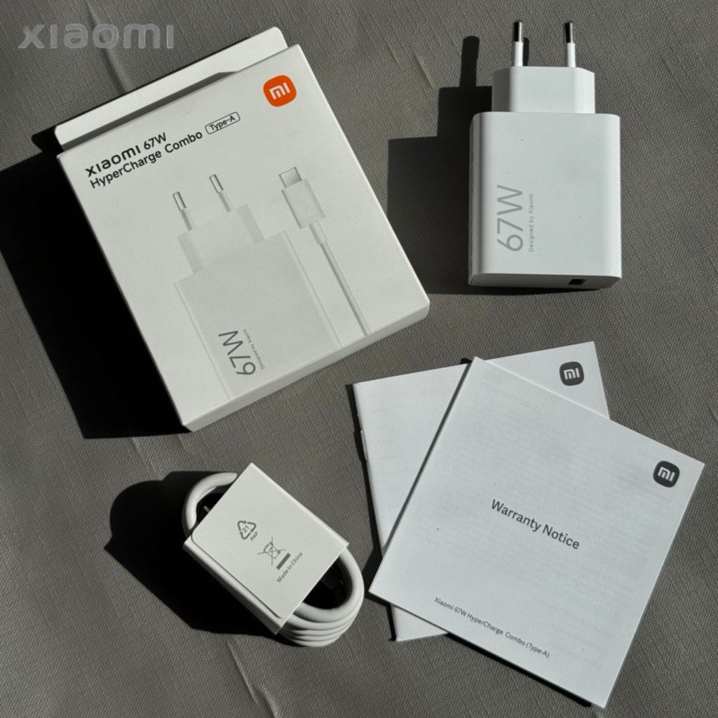 Combo Sạc Cáp Xiaomi HyperCharge C-C 67W (Type-A) Màu Trắng - BHR9465EU-55223