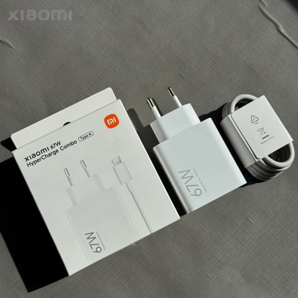 Combo Sạc Cáp Xiaomi HyperCharge C-C 67W (Type-A) Màu Trắng - BHR9465EU-55224