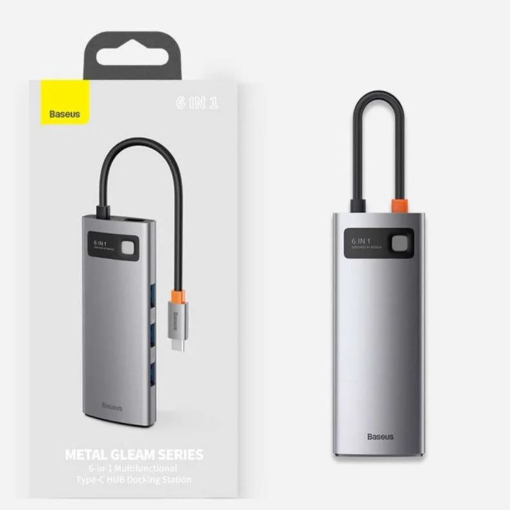 Hub Baseus 6 in 1 Macbook - CAHUB-CW0G-54765