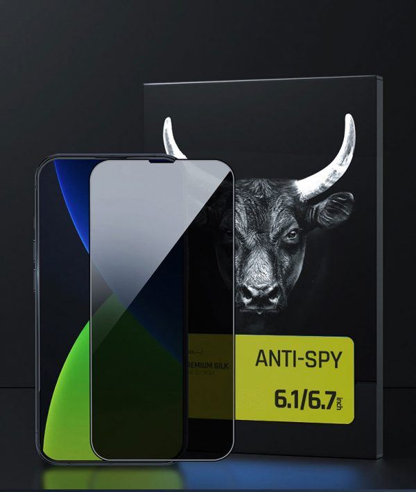 KÍNH CƯỜNG LỰC CHỐNG NHÌN TRỘM IPHONE 11/12 SERIES MIPOW KINGBULL ANTI-SPY PREMIUM SILK HD