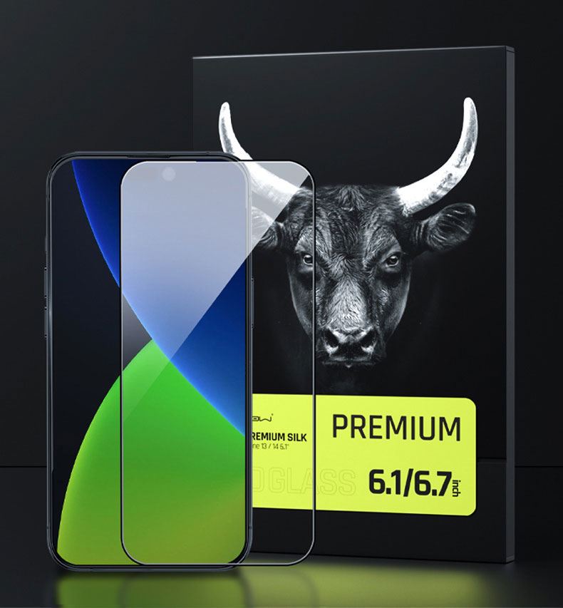 KÍNH CƯỜNG LỰC IPHONE  13/ 14 SERIES MIPOW KINGBULL PREMIUM SILK HD
