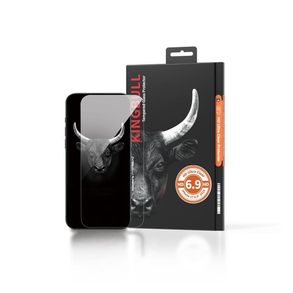 Kính cường lực Mipow Kingbull HD Ultra Clear iPhone 17 và Iphone Air (Không viền)-57459