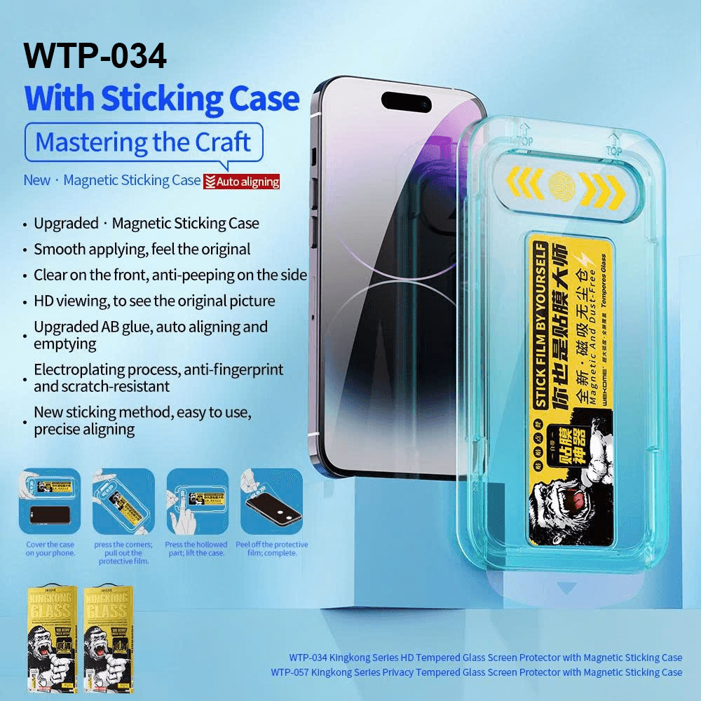 Kính cường lực Wekome WTP-034 Iphone 12 Series (Khung tự dán)-56184