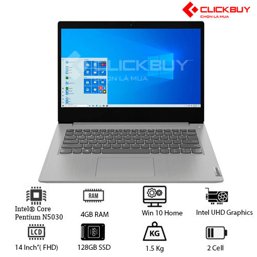 Laptop Lenovo IdeaPad 3 14IGL05 N5030 4G 128G Gray