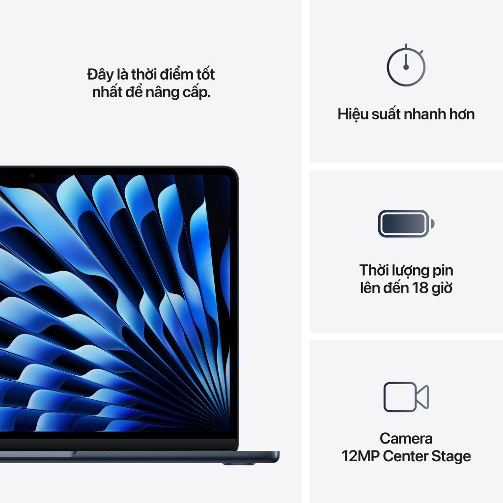 Macbook Air M4 15.3 Inches 10 CPU 10 GPU 16GB 256GB - Chính hãng-55496