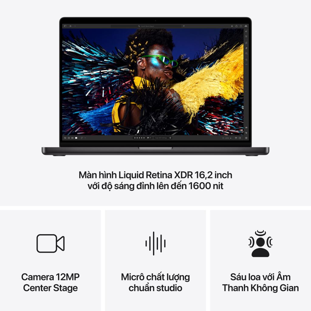 Macbook Pro 16 inch M4 Pro 14CPU 20GPU 48GB 512GB - Chính hãng-55507