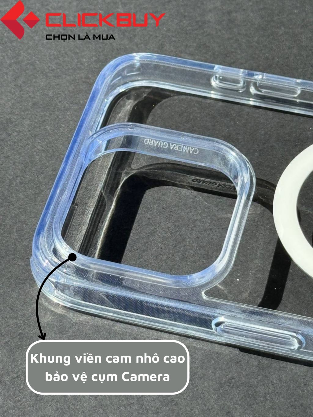 Ốp CASE Cao Cấp Trong Suốt Magsafe Iphone 15 Series-55718