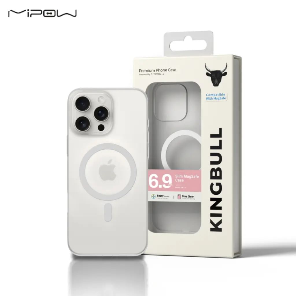 Ốp Kingbull Mipow MagSafe Trong Suốt Iphone 16 Pro Max - SM16D-WT-54755