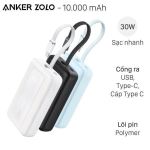 Pin dự phòng Anker Zolo 10000mah 30W 1A1C Tích Hợp Cáp Type-C A1688-55144