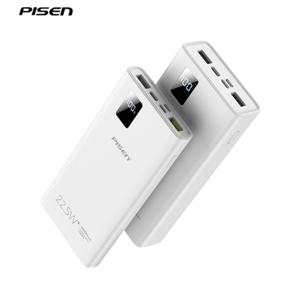 Pin Dự Phòng Pisen Quick Digital 10.000 mAh 22.5W DY01-54921