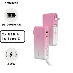 Pin Dự Phòng Pisen Quick High Power Box 10.000 mAh 20W DY123