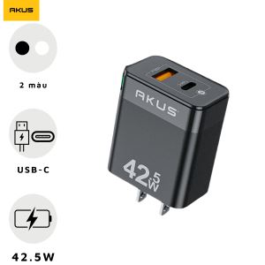 Sạc Akus 2 Cổng (USB A+USB C) 42.5W - SN66