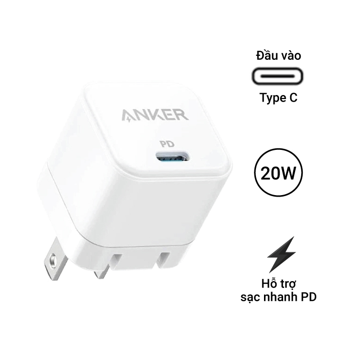 Củ sạc Anker Powerport III Nano 20W A2149