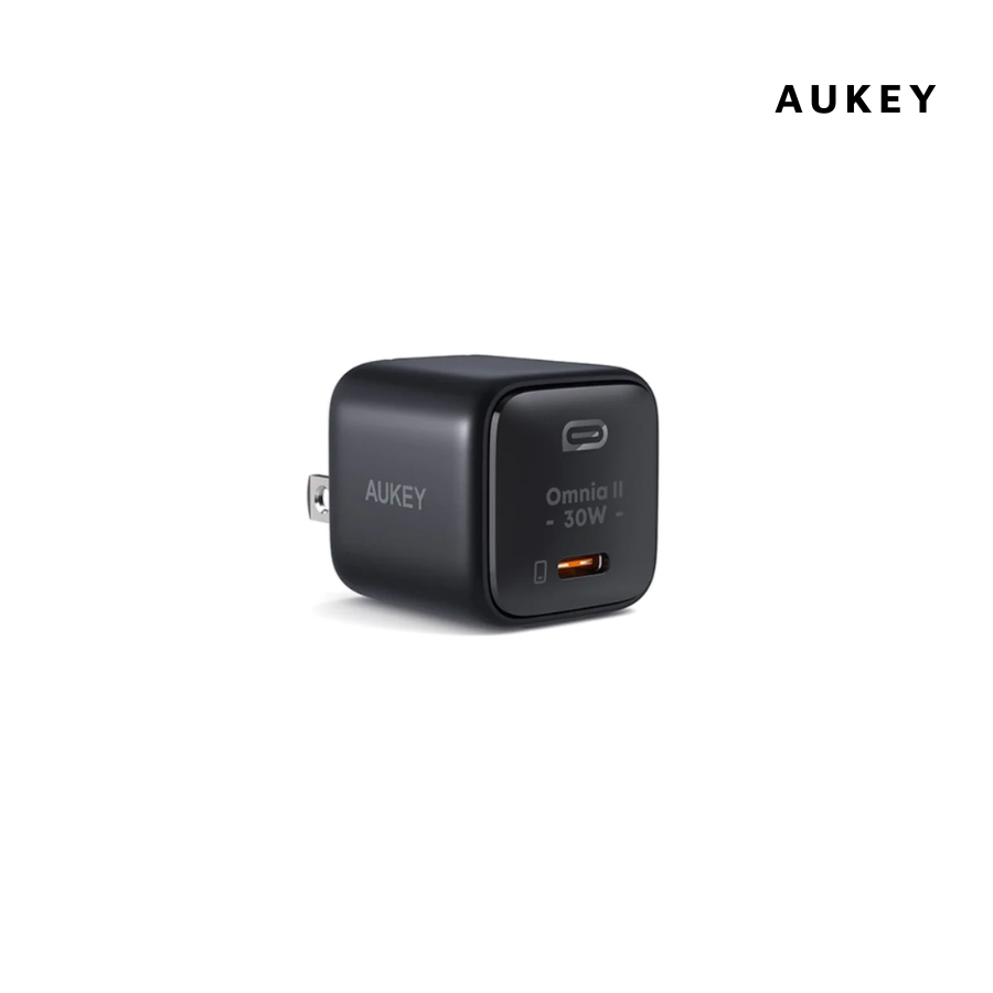Sạc Aukey Omnia II Mini 30W USB-C Chân Gập Màu Đen - PA-B1L-54759