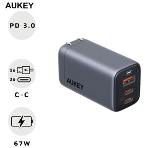 Sạc Aukey PD 67W PA-B6U Omnia 3 cổng